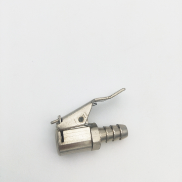 1/4" Hose Barb With Chrome Plated AC-1 Tire Valve Chuck