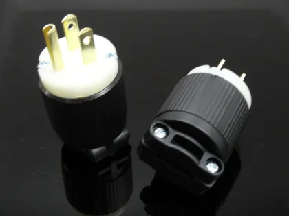 UL Standard USA 3 Pin Electric Nema5-15p Power Plug hubbell same type