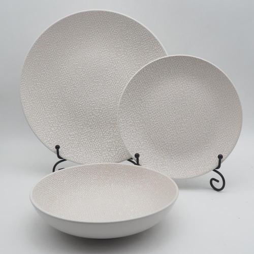 White agmware setware sets, ριγέ πέτρινο σετ σετ, αντίκες stoneware σερβίτσιο