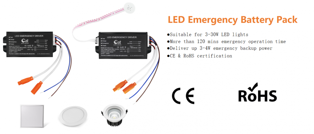 Bateria de 3-30W para luzes LED