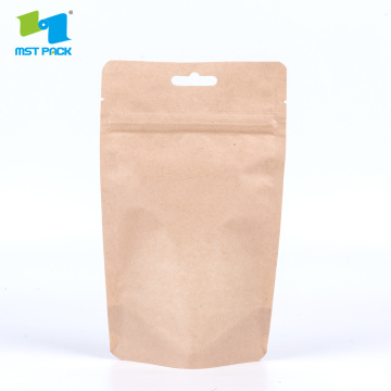 Compostable Stand Up Pouch avec fermeture à glissière