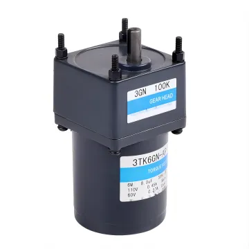 3TK 6W AC 1:100K AC Torque Motor - Small Square Flange, 70mm, 7.5-300rpm AC Induction Geared Motor