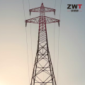 Torre de aço angular eficiente para suporte de linha de energia