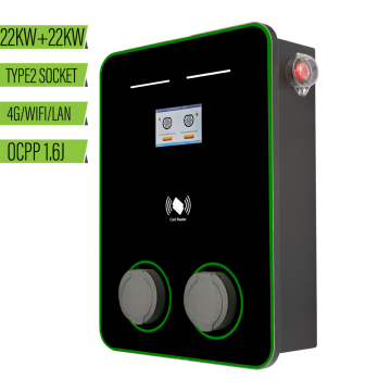 4G/WiFi Dual-Gun 22kW Wall-Mounted Charger