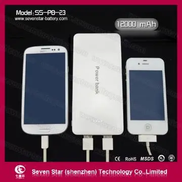 Power Banks with Li-ion Polymer Battery 12000mAh