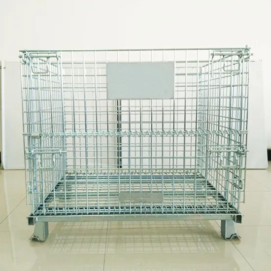 Stackable Galvanized Lockable Metal Logistic Storage Cage