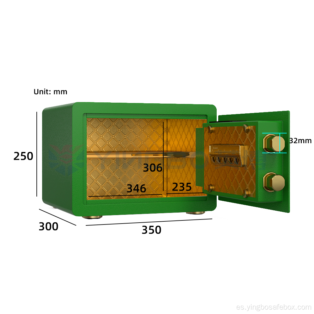 Caja de seguridad de seguridad Caja de seguridad de contraseña biométrica segura