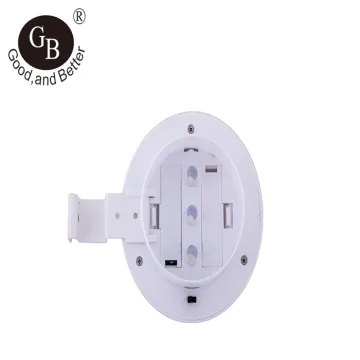 hot sale good price 4 LED Super Bright Round Waterproof Solar Motion Sensor Fence Lights for Guard