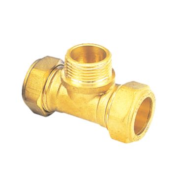 Brass compression Male tee fitting