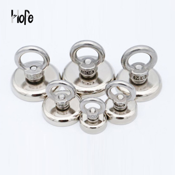 Neodymium magnets online with countersunk hole and eyebolt