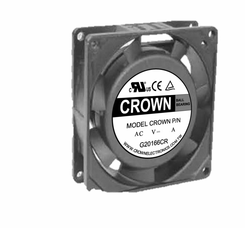 Crown 80x25 wasserdichte Zentrifugalwitterung DC -Lüfter