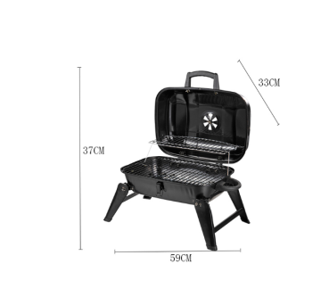 Barbacoa de Plegable al Aire Libre Parilla  Outdoor Charcoal BBQ Grill Portable Small Smoker Folding Tabletop Grills