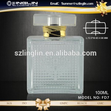 best selling new design Empty glass perfume bottle