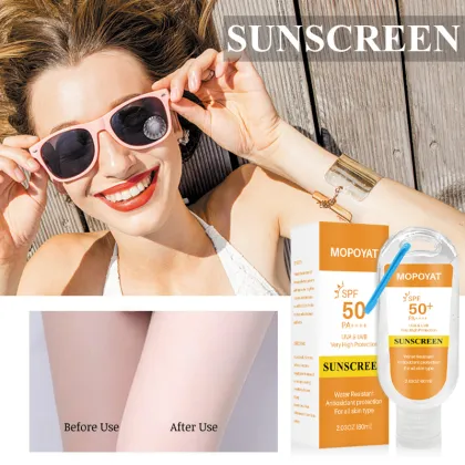 MOPOYAT Facial Sunscreen SPF 50 - Whitening Sun Protection with Custom Logo