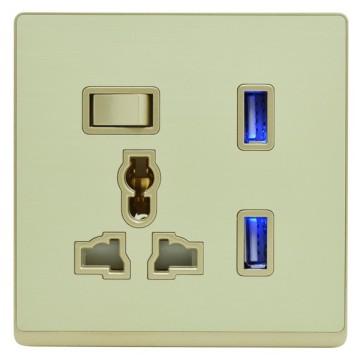 usb power socket 13A,5V 2.1Ausb socket
