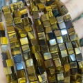 Gemstone Square Shape Lava Stone Beads Perles en pierre en pierre naturelle pour les bijoux de fabrication de perles Sans 15 pouces (38 cm)