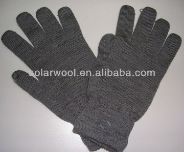 Mens merino wool blended gloves