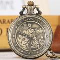 Classical Pocket Watch Men Nurse Watch US Navy Special Operations Command and Seals Unit Pattern Pocket Watches Clock cep saati