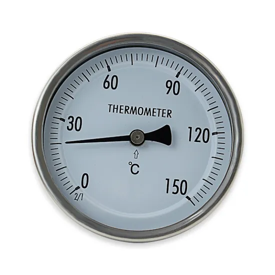 high temperature industrial bimetal thermometer