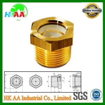 Oil level indicators with conical threading, mechanical level indicator