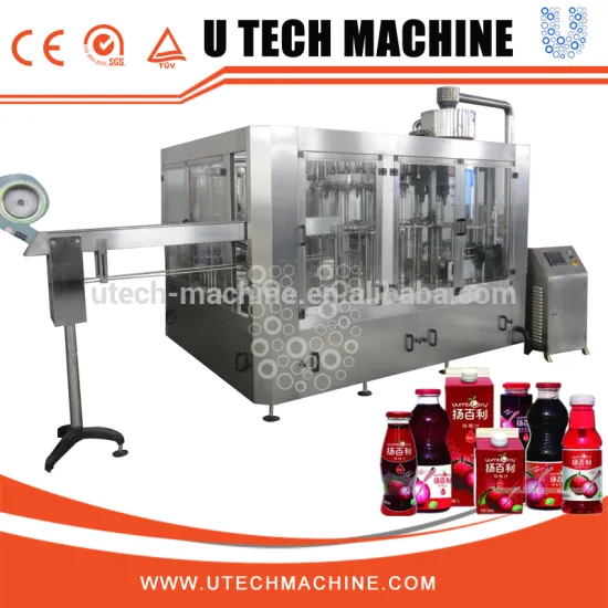 Automatic 3 in 1 Juice Hot Filling Machine/5500BPH Filling Machine