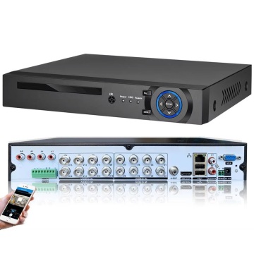16Ch 4K DVR NVR H.265 Gesichtserkennung XVR für AHD Security CCTV IP -Kameras