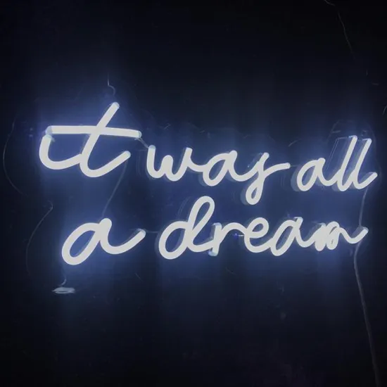 NEON TEXT ON YOUR BEDROOM WALL