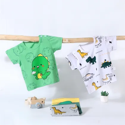 Summer Kids Clothing Sets: Boys T-Shirts & Girls T-Shirts - 1 PC Short Sleeve T-Shirt