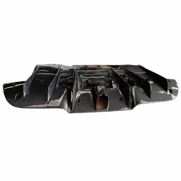 Novitec Dry Carbon Fiber Rear Lip and Diffuser for Ferrari 488GTB Retrofit Upgrade
