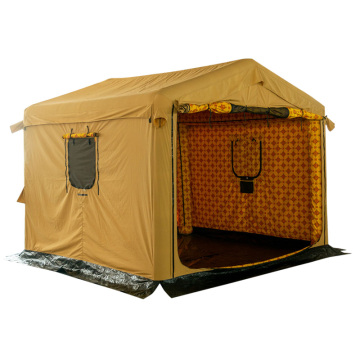 Customized Luxury Cotton Waterproof 3x3.15m Outdoor Camping Inflatable Tent for Middle East