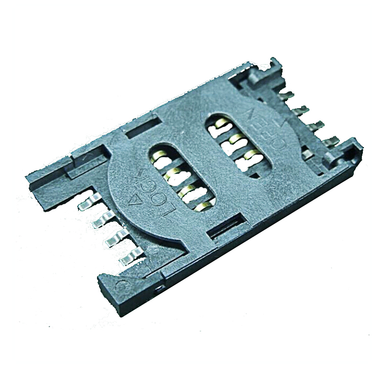 SIM-KAART Plastic 6P 2,35 mm met schakelaarconnector