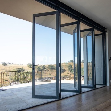 Aluminum Frame Commercial Glass Doors with Locks: Bifold and Sliding Exterior Options