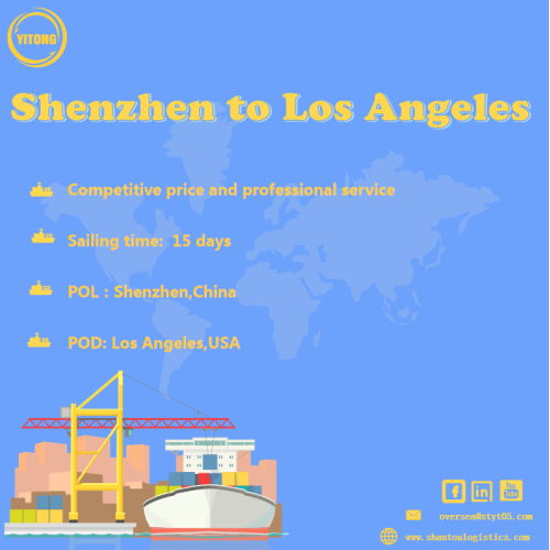 Ocean Freight Service da Xiamen a Los Angeles