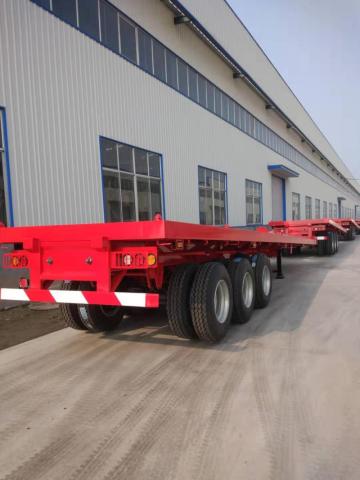 3 Axle Flatbed 40ft Container Semi-Trailer