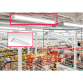 Troffer de iluminação de supermercado e driver de LED linear