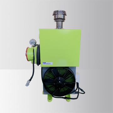Radiatore olio idraulico con ventola per betoniera