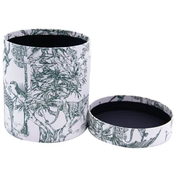 Christmas Custom Printed Paper Round Strong Gift Box