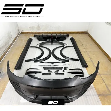 Carbon Fiber Wide Body Kit for Tesla Model Y: Front Lip, Rear Diffuser, Side Skirts, Engine Hood