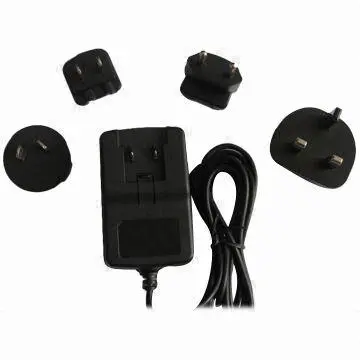 12V/2A 5V/2A Adapter for Wall with Interchangeable Plugs, EU Plug