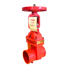 Gate Valve with Grooved Soft Seal Rising Stem