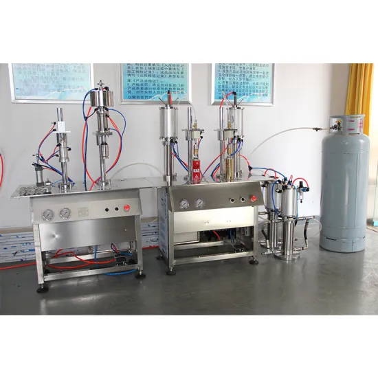 Medical Clean Oxygen Portable Cans Filling Machine with PLC and Automatic Bottle Pusher for Medium Factory
