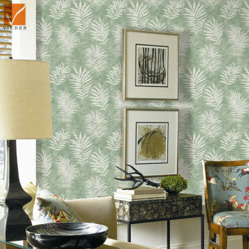 new 3d plants design pvc wallpaper