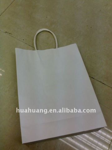 white plain bags paper bags