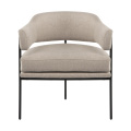 Designer white fabric single egotiating chairs