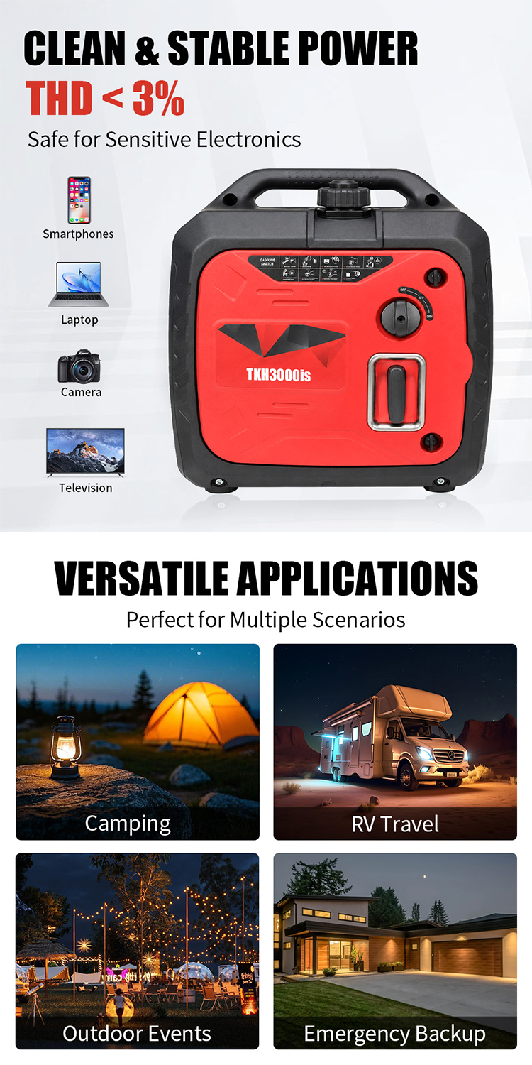 Generador de gasolina inversor TKH3000is (13) TKH3000is Inverter Gasoline Generator(13)