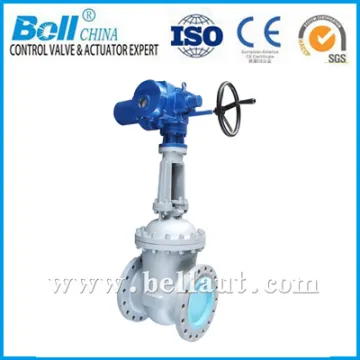 WCB flanged motor operated gate valve