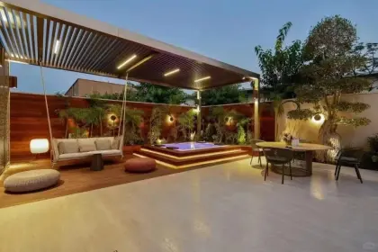 Stylish Retractable Metal Pergola: Outdoor Bliss