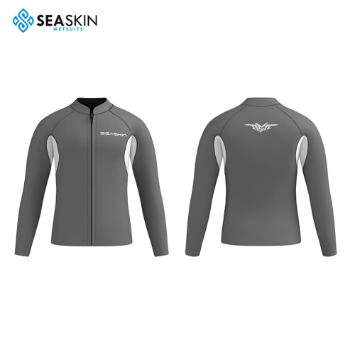 Seaskin 2mm Long Sleeve Custom Print Wetsuit Tops