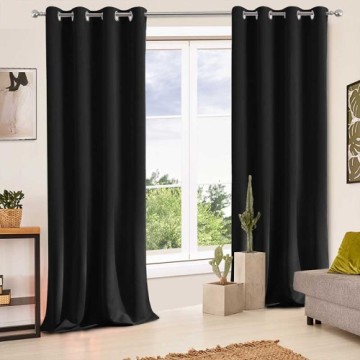 Silver Wave Line Printed blackout Curtains