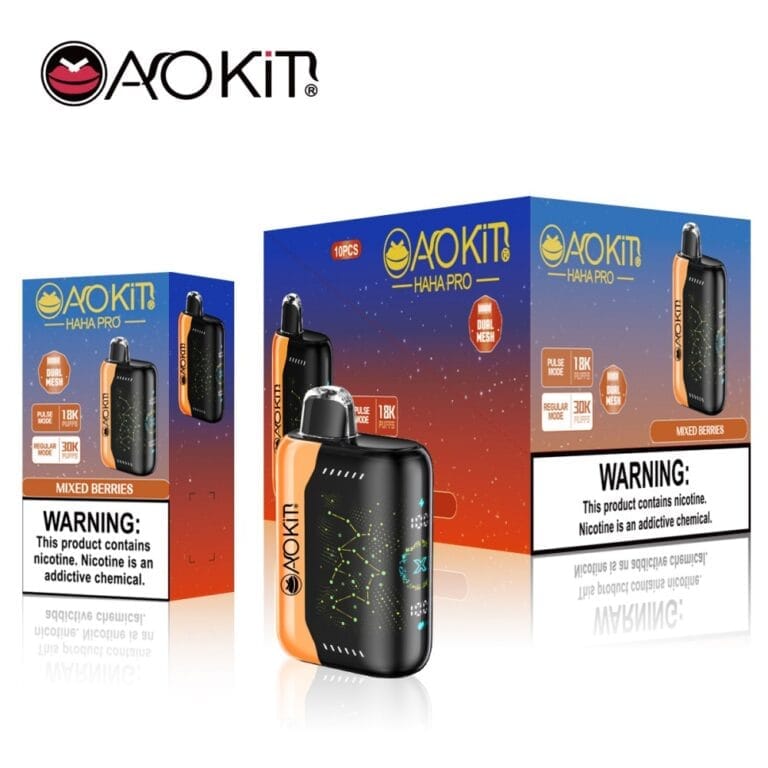 Aokit HAHA 30k Puffs บุหรี่ไฟฟ้าแบบใช้แล้วทิ้ง